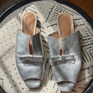 Intentionally Blank Open Toe Flats